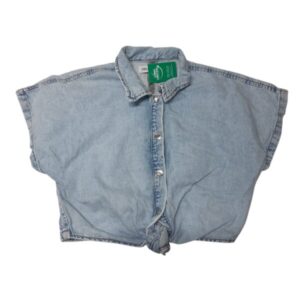 CAMISA M/C JEAN CLARITA NUDO ZARA T10