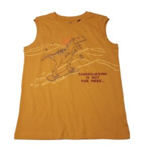 MUSCULOSA ANARANJADA DINOSAURIO OVS T9/10 NUEVA