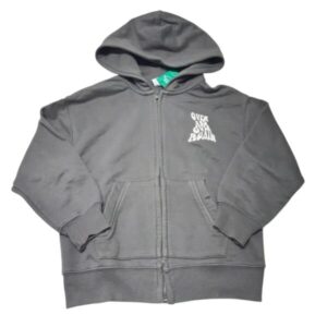 CAMPERA ALG GRIS OSCURO CAPUCHA OVER AND OVER ZARA T7 GT