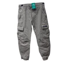 PANTALONGRIS CARGO PUÑOS ZARA T7