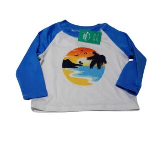 REMERA LICRA CELESTE BCA WONDER T3/6M PLAYA