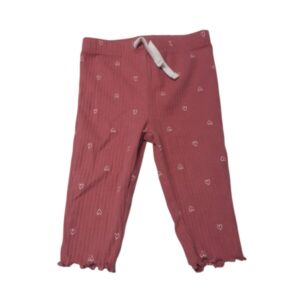 CALZA ROSADO OSCURO CORAZONES PIOLAS CARTERS T6M GT