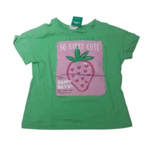 REMERA VERDE FRUTILLA MARMELADA T6