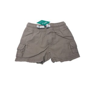 SHORT TELA BEIGE CARGO PIOLAS BLANCAS CARTERS T3M