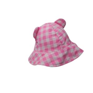 SOMBRERO ROSADO FLUO REVERSIBLE CUADRILLE OREJITAS