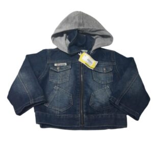 CAMPERA DE JEAN CAPUCHA ALG GRIS KWAITEM T1 NUEVA