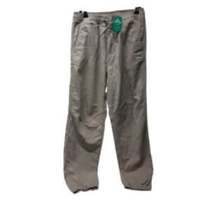 PANTALON GABARDINA BEIGE PUÑOS H&M T11/12