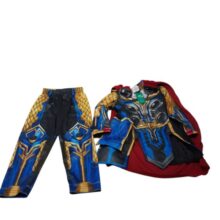 DISFRAZ 2P THOR AZUL DORADO CAPA ROJA DISNEY T4