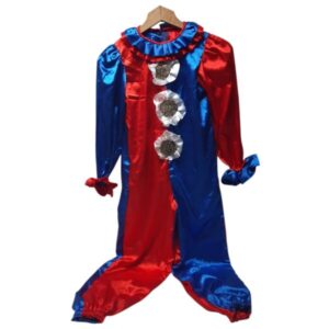 DISFRAZ DE PAYASO ROJO AZUL VOLADOS T8AP