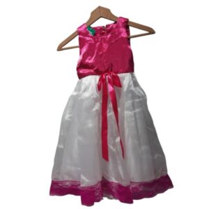 DISFRAZ VESTIDO BCO FUCCIA TUL FORRO MOÑA T4AP