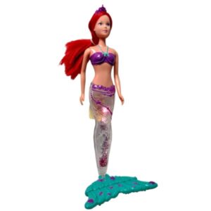 MUÑECA SIRENA CON AGUA Y GLITTER