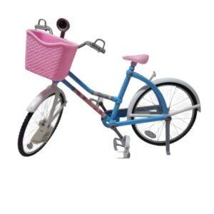 BICI PARA MUÑECA ESTILO BARBIE CELESTE FLORES no func luz