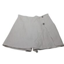 SHORT POLLERA BCO BRILLOS DORADOS ZARA T10