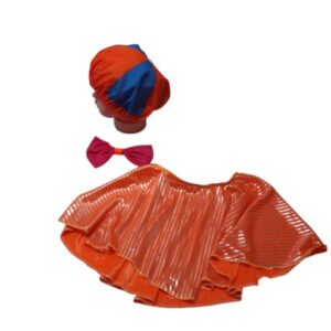 DISFRAZ DE BLIPI GORRO MOÑA Y POLLERITA T4/6AP