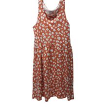 SOLERA ALG MARRON FLORES O ANIMAL PRINT CON CELESTE H&M T8/10
