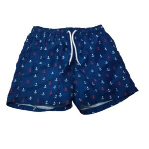 SHORT DE BAÑO AZUL ANCLAS DE COLORES AMY T12