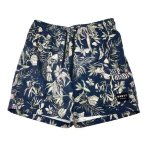 SHORT DE BAÑO RUSTY AZUL HOJAS T12