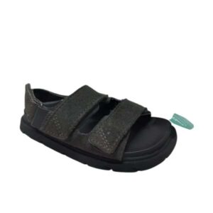 SANDALIAS GRISES TIPO GAMUZA VELCROS ZARA T21