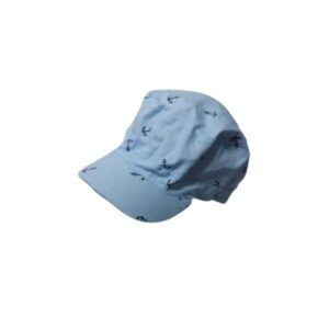 GORRO CON VICERA CELESTE ANCLAS T4