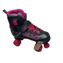 PATINES 4 RUEDAS EXTENSIBLE NEGRO FUCSIA DEL 35 AL 38 TIANE