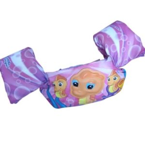 SALVAVIDAS CON ALITAS VIOLETA CABALLITOS DE MAR STEARNS 14-23 KGS