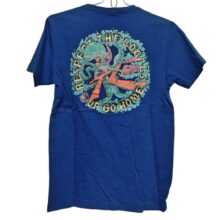 REMERA AZUL RUSTY CREW ESPALDA ESTAMPADA T14