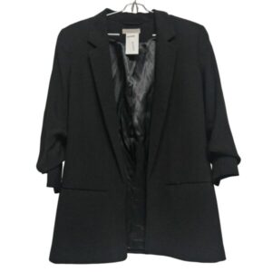 BLAZER NEGRO MANGAS FRUNCES H&M T40