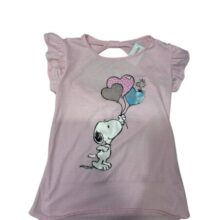 REMERA ROSADA SNOOPY GLOBOS T10 AP
