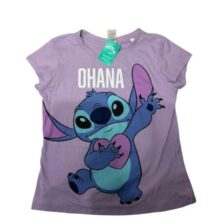 REMERA LILA STITCH OHANA T8