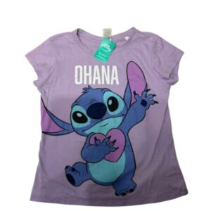 REMERA LILA STITCH OHANA T8