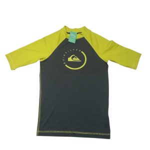 CAMISETA LICRA GRIS AMARILLO QUIKSILVER T10