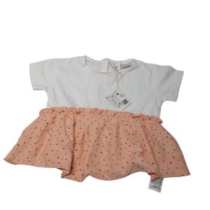 BLUSA BCA SALMON PINTITAS ZARA NUEVA T3/6M