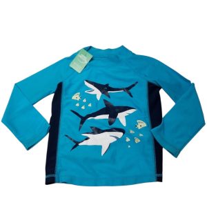 CAMISETA LICRA CELESTE TIBURONES CARTERS T18M