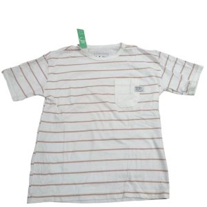 REMERA ALG BCA RAYAS BEIGE FUZARKA T7/8
