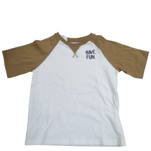 REMERA ALG BCA MANGAS MARRONES HAVE FUN POIM T3