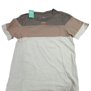 REMERA ALG MARRON BEIGE CALIFORNIA FUZARKA T9/10