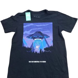 REMERA ALG NEGRA OVNI VIOLETA FUZARKA T5/6