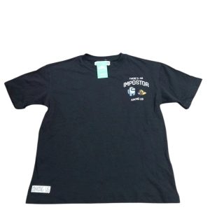 REMERA ALG NEGRA THERES AN IMPOSTOR AMONG US ZARA T7
