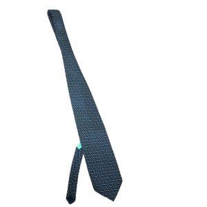 CORBATA AZUL VERDE ZIG ZAG GIORGIO ARMANI