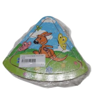 PUZZLE TRIANGULAR 5 PIEZAS CANGURO MARIPOSAS