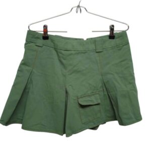 POLLERA VERDE TABLEADA SOMETHING TM NUEVA