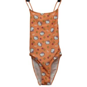 MALLA ENTERA NARANJA HELLO KITTY LEFTIES T 9-10