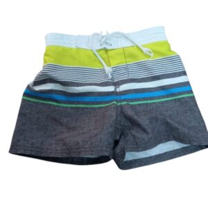 SHORT DE BAÑO GRIS BCO AMARILLO AZUL OSHKOSH T24M