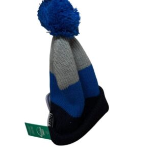 GORRO LANA GRIS AZUL TURQUESA POM POM NEFF