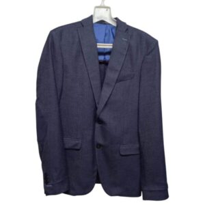 SACO DE VESTIR DE TRAJE AZUL CELESTE PINTITAS ZARA T40/50