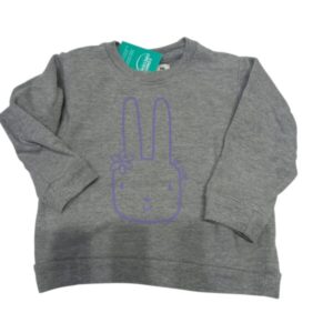BUZO ALG GRIS CONEJO LILA PAPPOLINO T9M