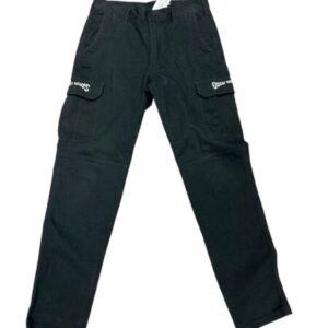 PANTALON CARGO NEGRO GLASSY WAVES T 38
