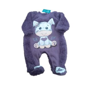 PIYAMA PELUDITO VIOLETA VACA LIMONADA T3M