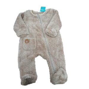 PIYAMA PELUDITO MARRON LUC.BOO  T3/6M
