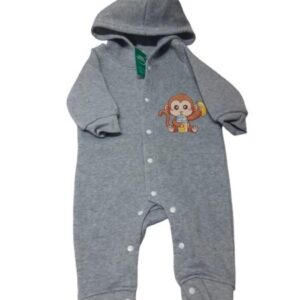 ENTERITO ALG GRIS CAPUCHA MONO 3/6M